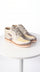 Men’s Los Altos Caiman and Ostrich Skin Shoes in Cream Multi Color, Exotic Western Dress Shoes