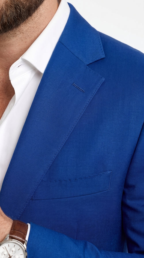 Men’s Dark Royal Blue Suit Separates, Big and Tall Indigo Cobalt Blue Formal Dress Suit