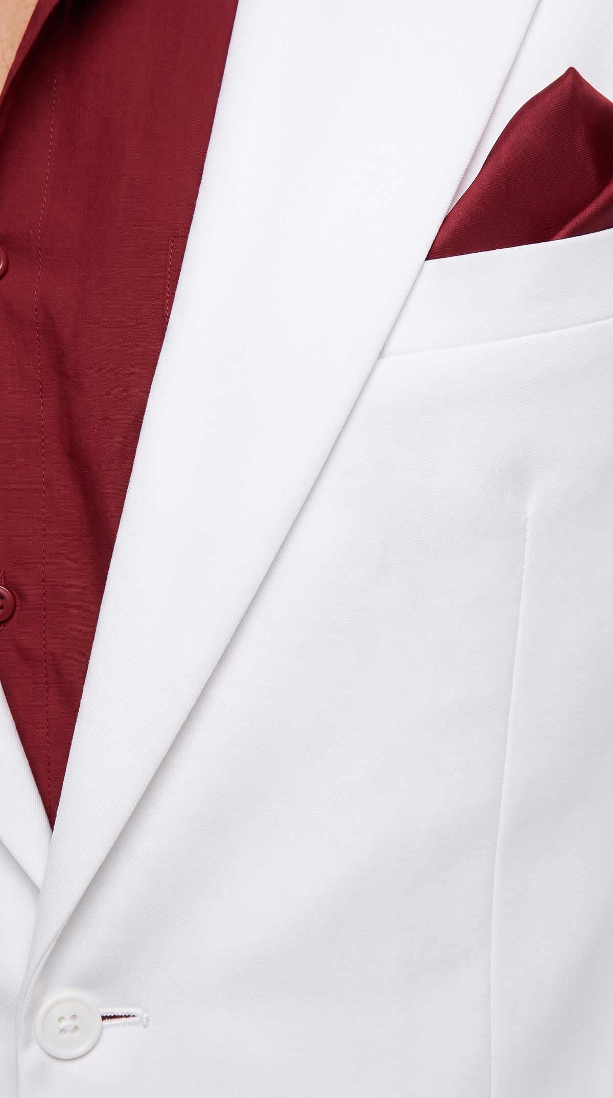 Men’s Tony Montana Scarface White Suit, Movie Inspired Costume Suit with Red Shirt