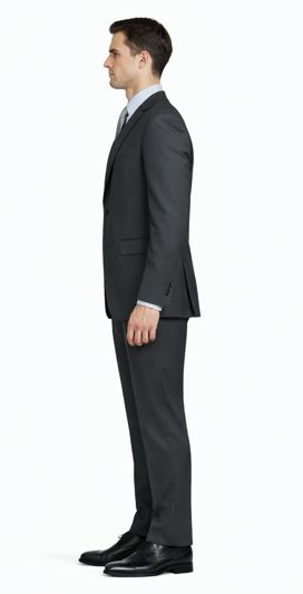 Modern Fit - Tiglio Black or Gray 2-Button Slim or Modern Fit Suit