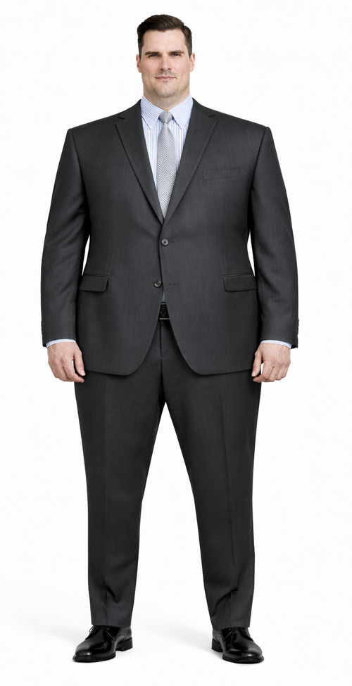 Modern Fit - Tiglio Black or Gray 2-Button Slim or Modern Fit Suit