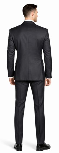 Mantoni Charcoal Two-button Wool Suit - 34 Short or Extra Small