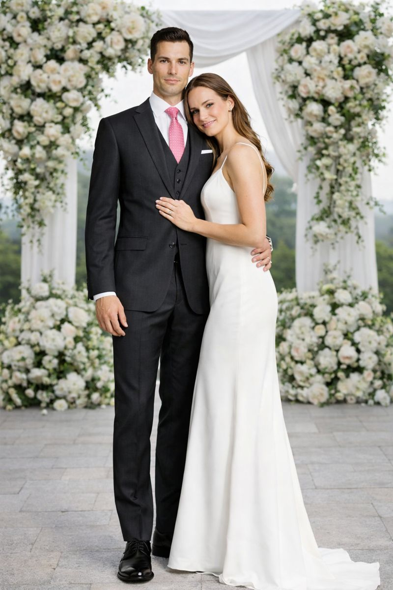 Mantoni Charcoal Two-button Wool Suit - 34 Short or Extra Small