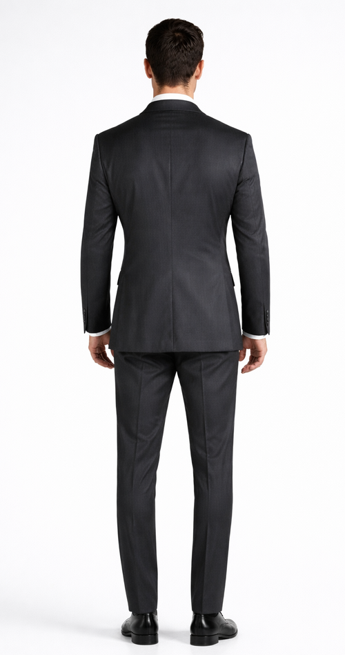 Tiglio Double-Breast Black, Grey, or Navy Wool Suit