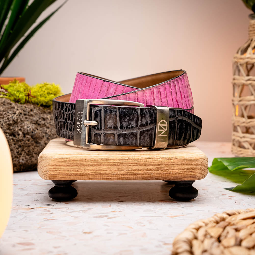 Marco Di Milano Moncalieri Belt Pink / Gray - 36