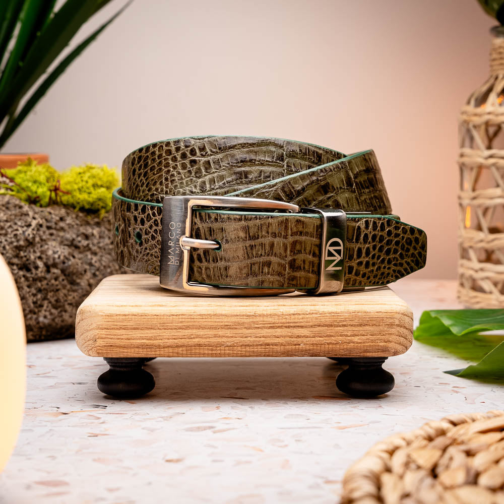 Marco Di Milano Riccardo Belt Rustic Olive - 40