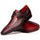 Marco Di Milano Wine Crocodile Lizard Shoes Monkstrap Toluca