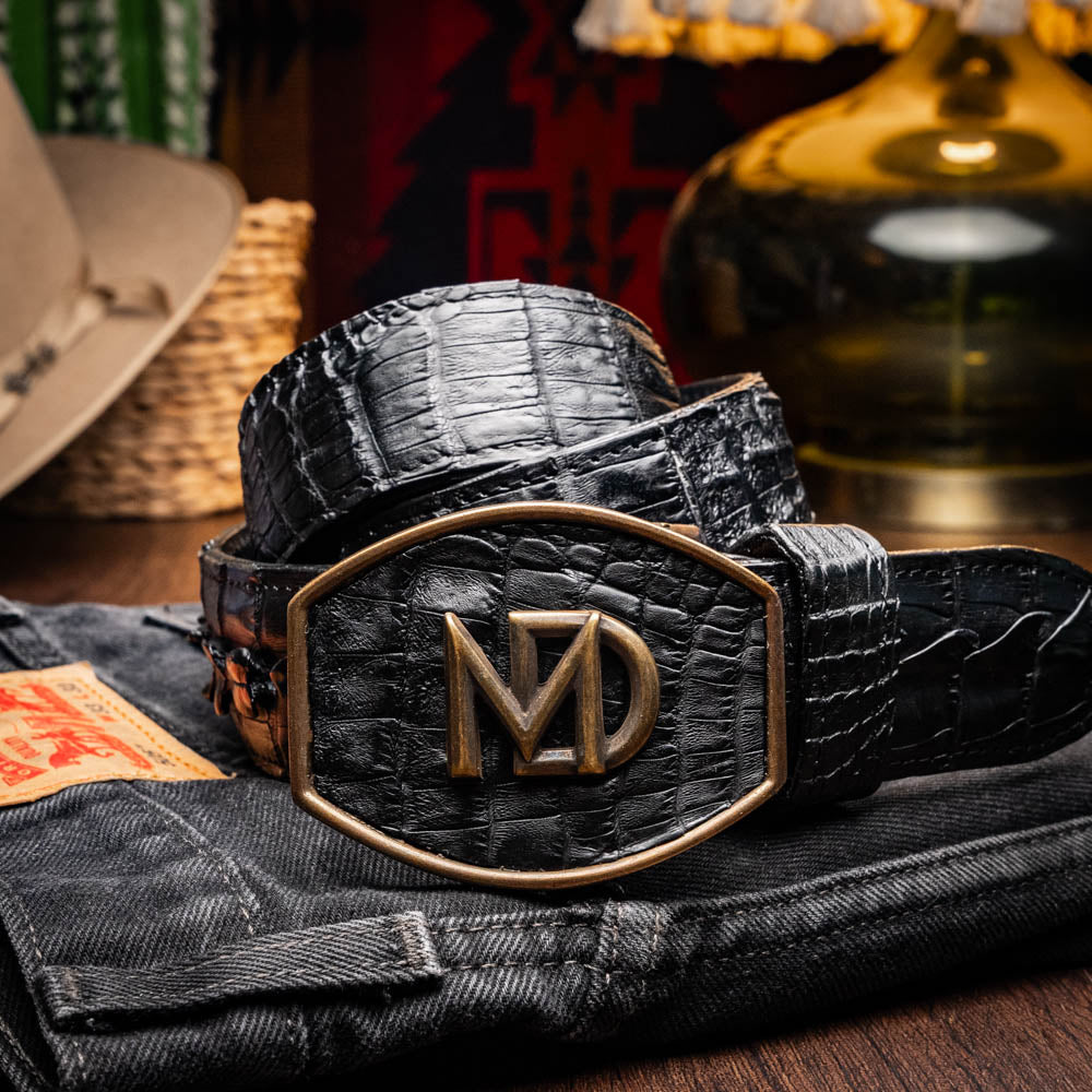 Marco Di Milano Marlboro Belt Black Leather Shoe - 36