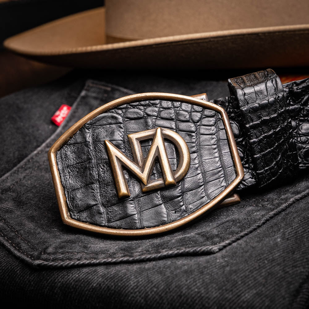 Marco_Di_Milano Marlboro Belt Black Leather Shoe
