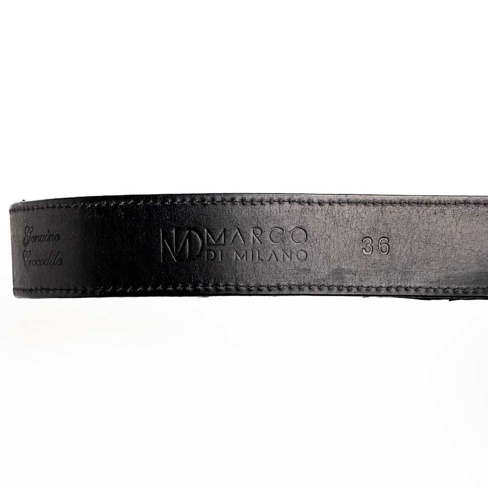 Marco Di Milano Marlboro Belt Black Leather Shoe - 36