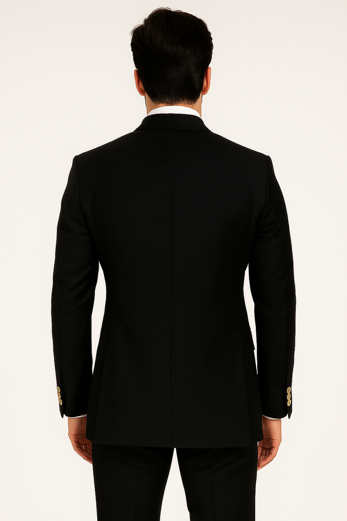Mens Double breasted Suit - "Maroon" 1920s 1980s Style Peak Lapel Suits -Â  Back Side VentedÂ  Mens Designer Modern Fit Double Breasted Wool Feel Suit- Designer Brand with Gold Buttons in Maroon - New Arrival