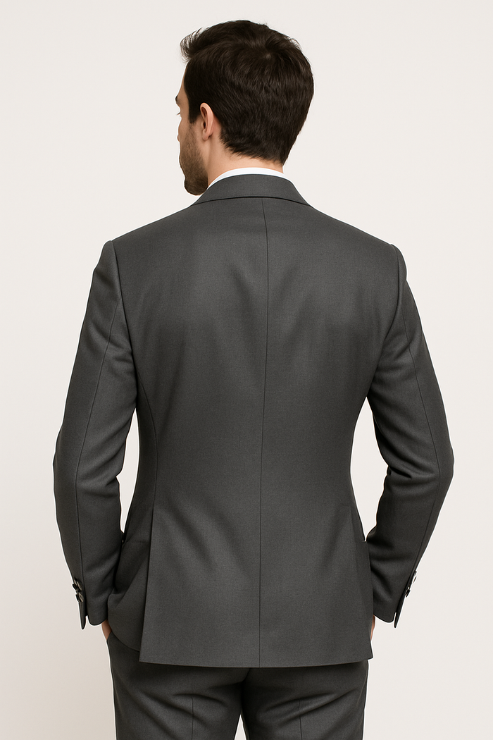 Mens Double breasted Suit - "Maroon" 1920s 1980s Style Peak Lapel Suits -Â  Back Side VentedÂ  Mens Designer Modern Fit Double Breasted Wool Feel Suit- Designer Brand with Gold Buttons in Maroon - New Arrival