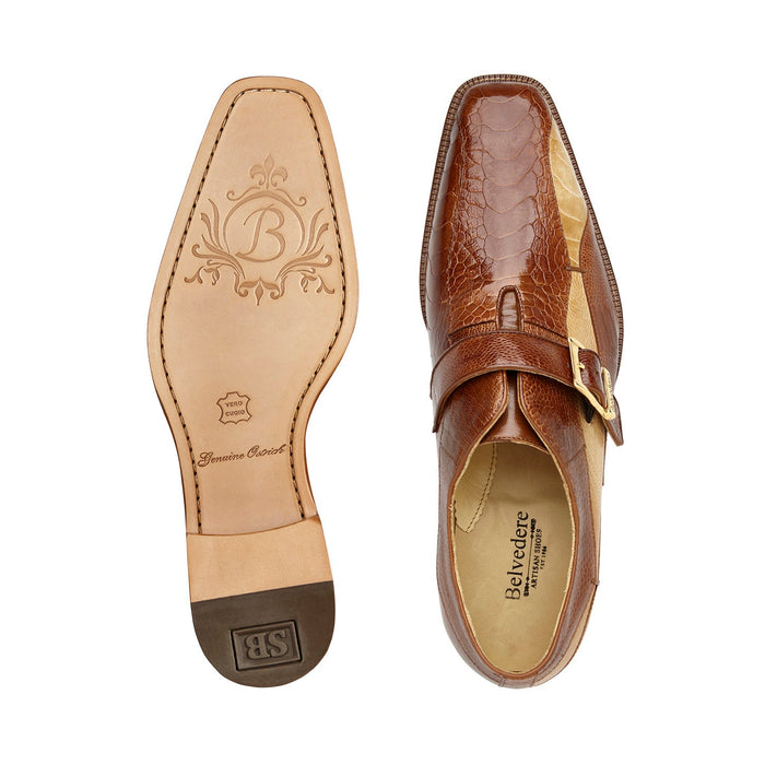 Belvedere Marte Antique Camel/Bone Leather Shoe