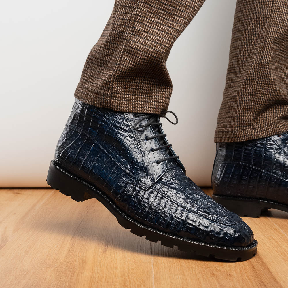 Marco Di Milano Martinelli Navy Leather Shoe - 8 USA