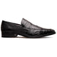 Marco Di Milano Matteo Alligator Penny Loafers Black