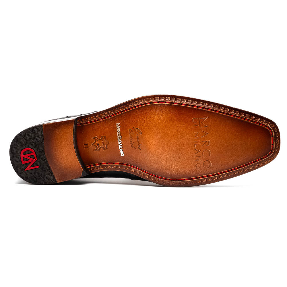 Marco Di Milano Matteo Black Leather Luxury Shoe - 9 USA
