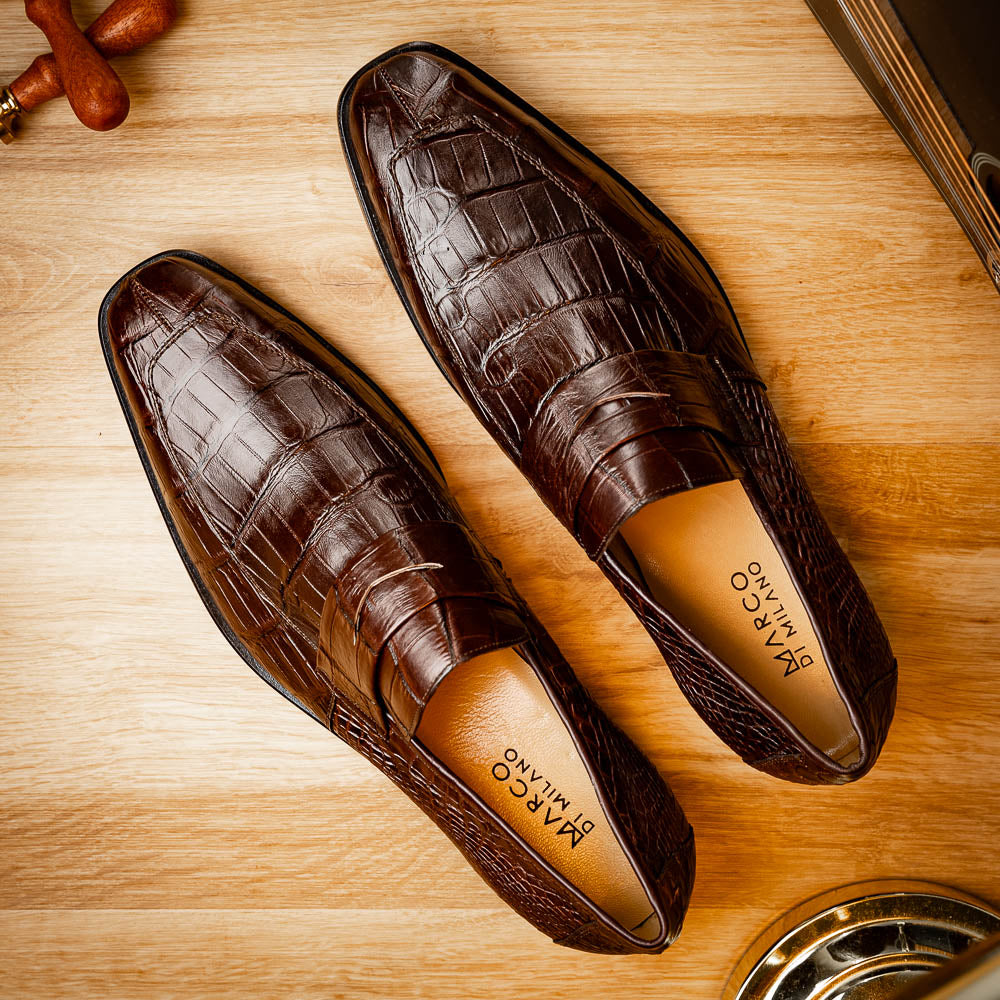 Marco Di Milano Matteo Brown Leather Oxford - 8 USA