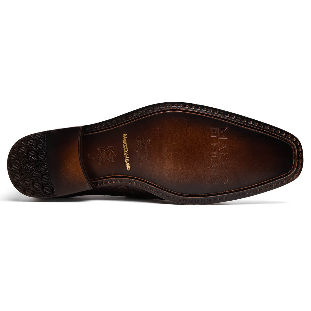 Marco Di Milano Matteo Brown Alligator Penny Loafer - 8