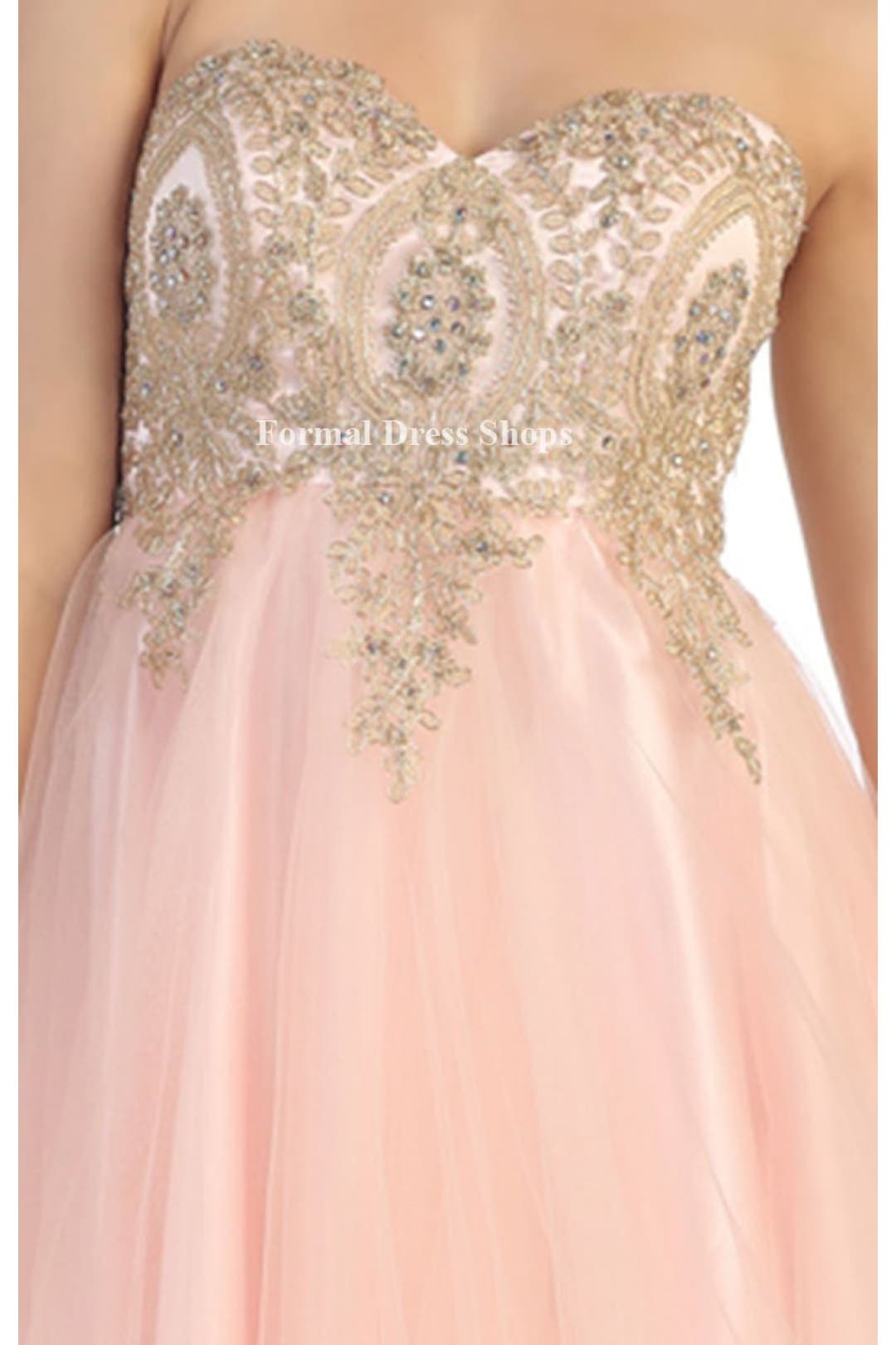 Quince Dama Dresses - Short Quinceanera Dresses in Color Blush - 12