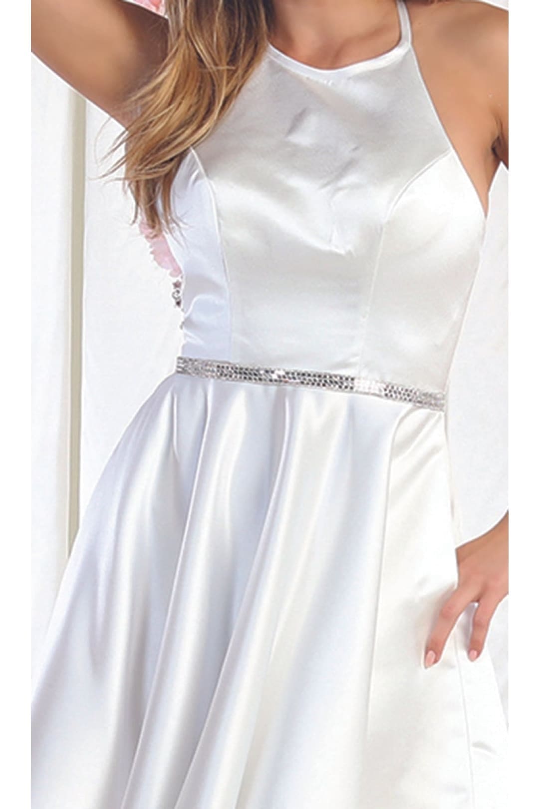 Quince Dama Dresses - Short Quinceanera Dresses in Color Ivory - 10