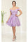 May Queen MQ1933 Foldover Panel A-Line Dress - Lilac / 2 - Dress