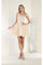 May Queen MQ1973 One Shoulder A-line Cocktail Dress - CHAMPAGNE / 4