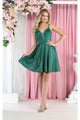 May Queen MQ1959 Spaghetti Straps Cocktail Dress - HUNTERGREEN / 2