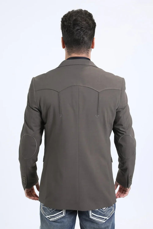 Mens Dark Brown Western Blazer – Cowboy Formal Suit