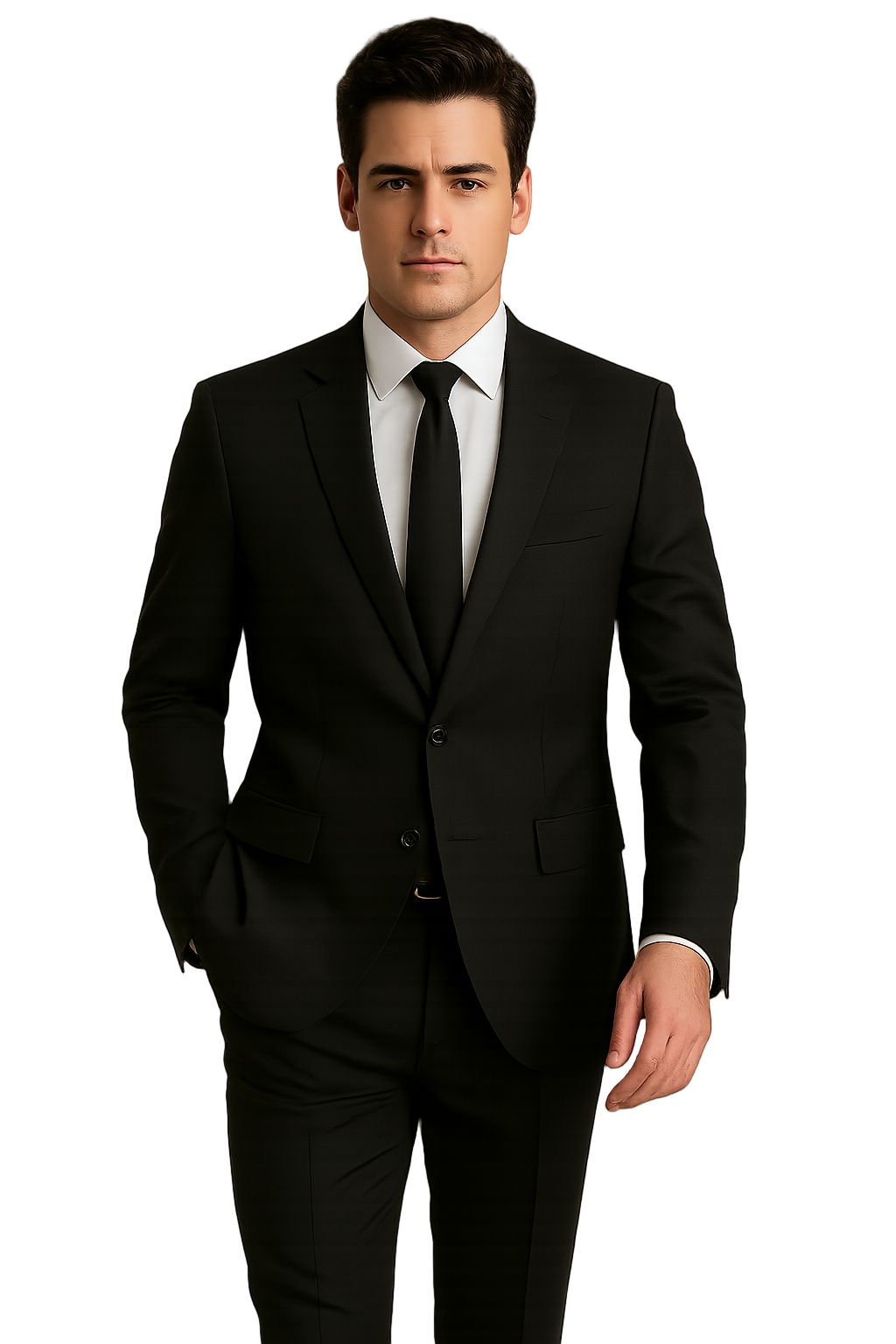 Mens Summer Linen suit - Black  Suit For Man Side Vented Modern Fit Notch Lapel - New Arrival - 38 Short Jacket+32 Waist Adjustable 28to34)(Height: 5 4 to5 7 )(Neck  15-16.5)S-M)