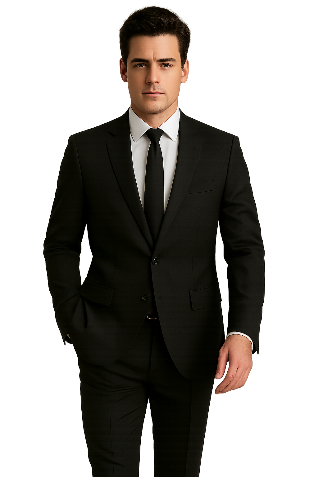 Mens Summer Linen suit - Black  Suit For Man Side Vented Modern Fit Notch Lapel - New Arrival - 38 Short Jacket+32 Waist Adjustable 28to34)(Height: 5 4 to5 7 )(Neck  15-16.5)S-M)