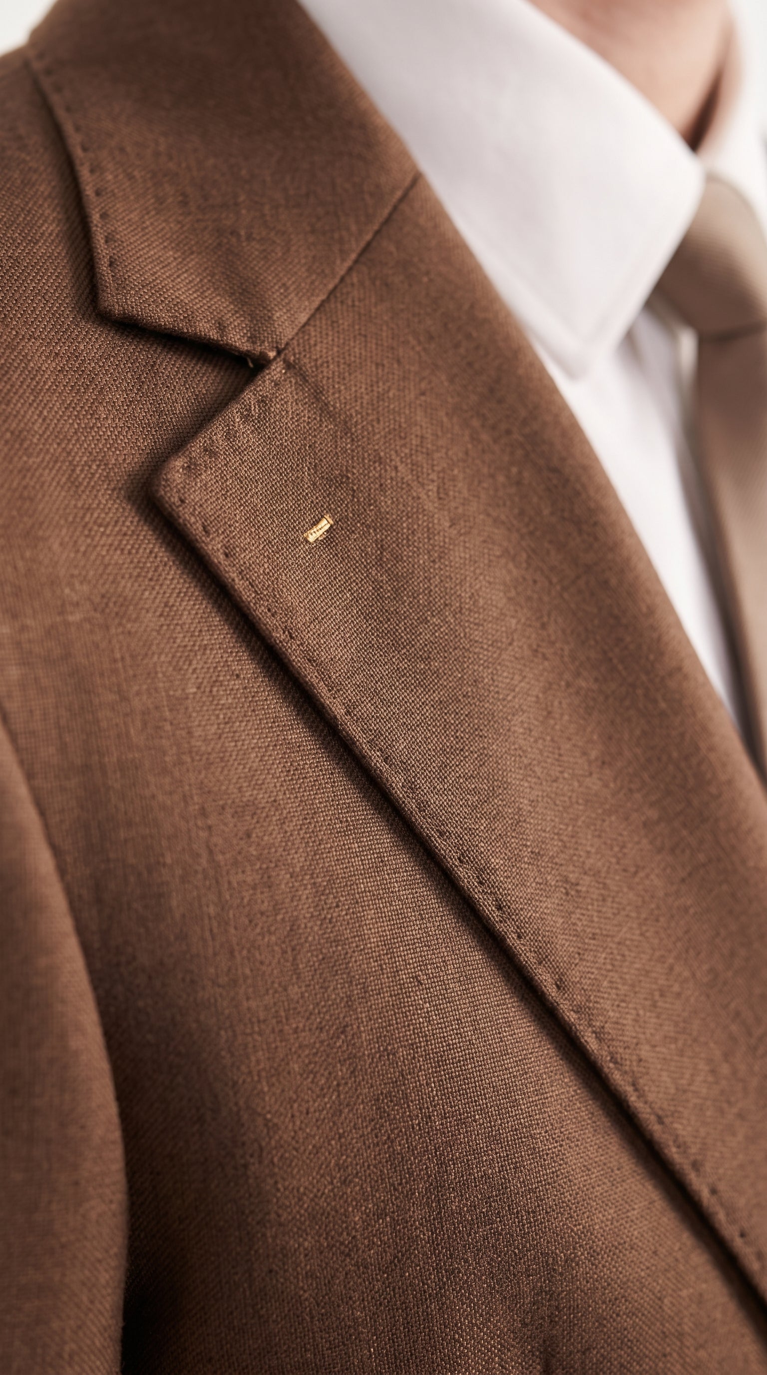 Mens Chestnut Brown 3-Piece Suit – Two-Button Wedding, Business and Formal Suit with Vest Modern Fit - 34 Short or Extra Small
