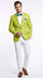 Men’s Lime Green Blazer – Bright Formal Sport Coat for Prom, Wedding and Statement Party Wear in Neon Light Green