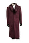 Men's Wool men's Overcoat With Fur Collar Full Length 48 Inches