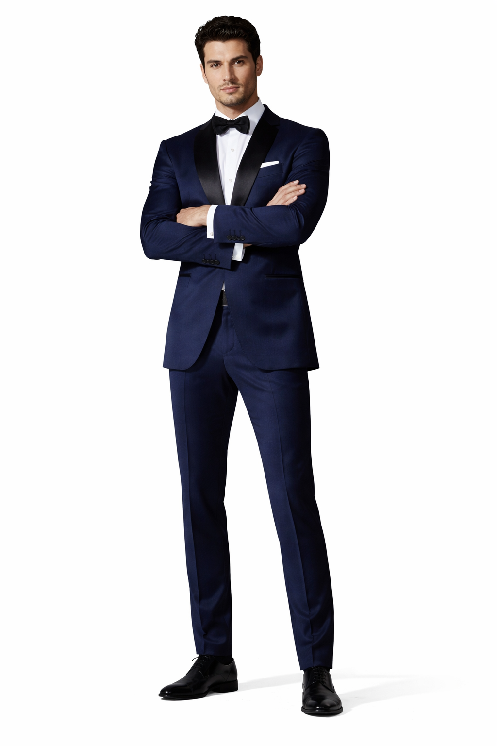 Mens 007 James Bond Navy Wool Tuxedo