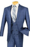 Mens 1930s Blue Glen Plaid 3 Piece Fashion Suit