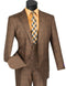 Mens 1930s Chestnut Brown Plaid 3 Piece Dress Suit