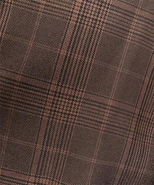 Mens 1930s Chestnut Brown Plaid 3 Piece Dress Suit