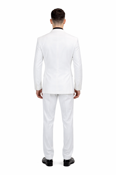 Men's 3 Piece Wool Suit Bold Colors 100% Wool Statement