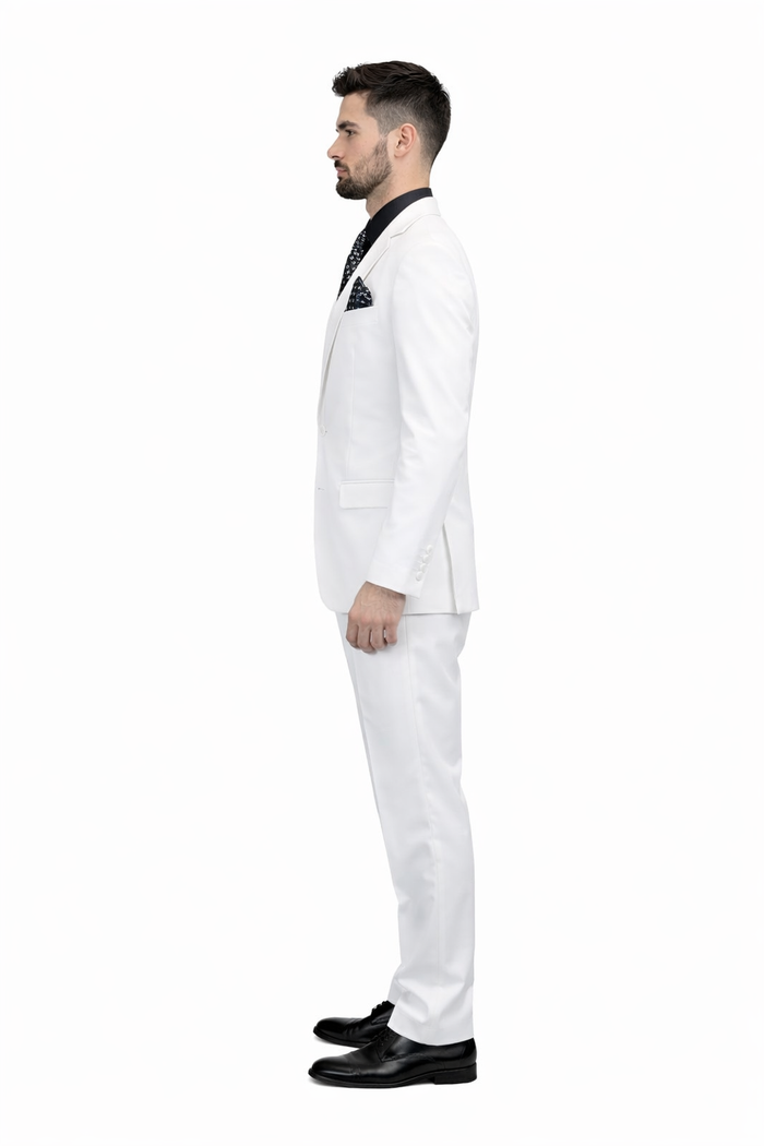 Men's 3 Piece Wool Suit Bold Colors 100% Wool Statement