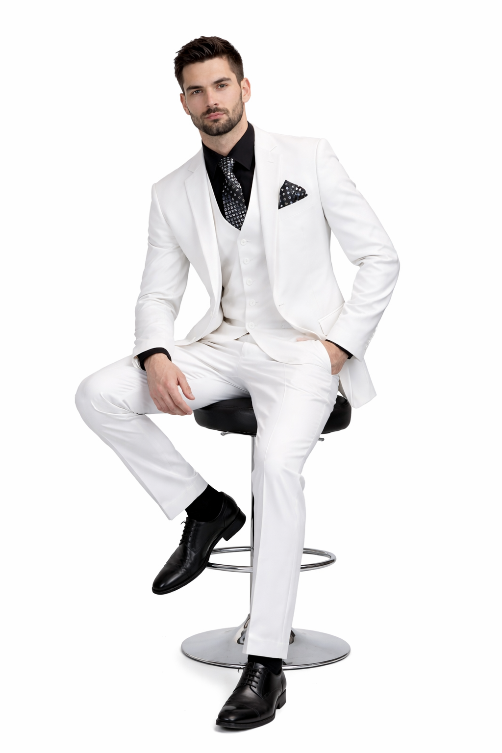 Men's 3 Piece Wool Suit Bold Colors 100% Wool Statement