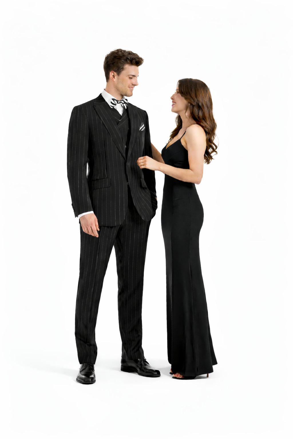 Mens Big and Tall Suits - Plus Size Black Suit For Men - Classic fit 1 Button With Vest-New Designer Collection - 52 Long