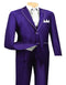 Mens Two Button  and Purple Two Toned and White Trim Lapel Tuxedo Suit