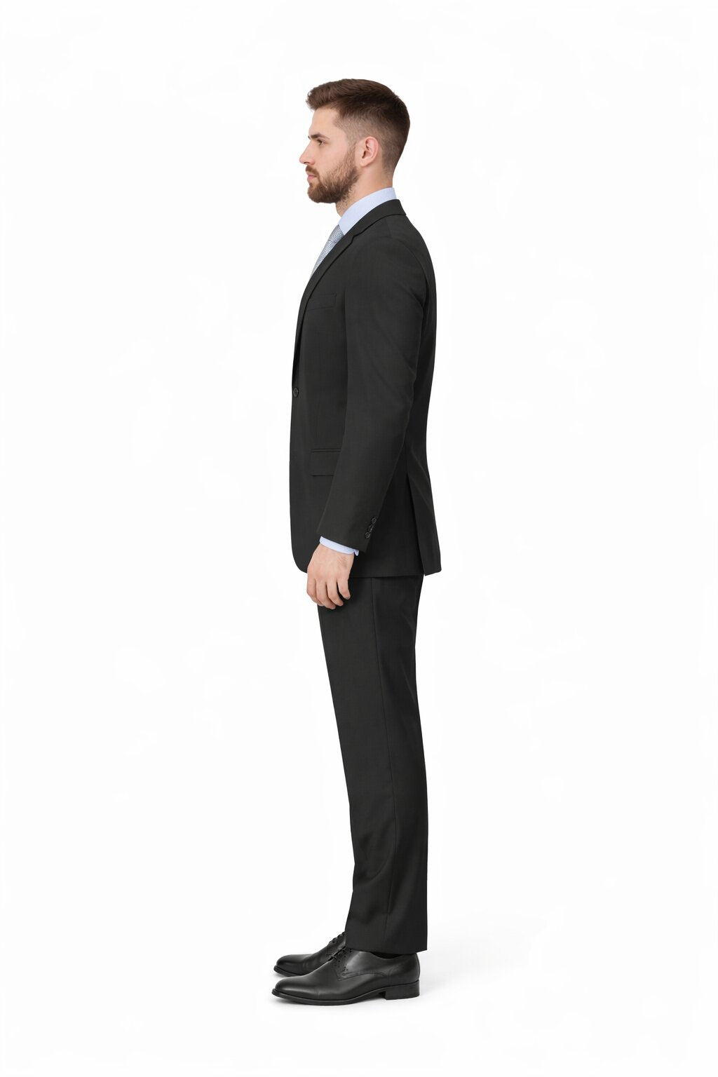 Modern Fit Tiglio Wool Double-Breasted Suit Premium Tailored Formal Suit