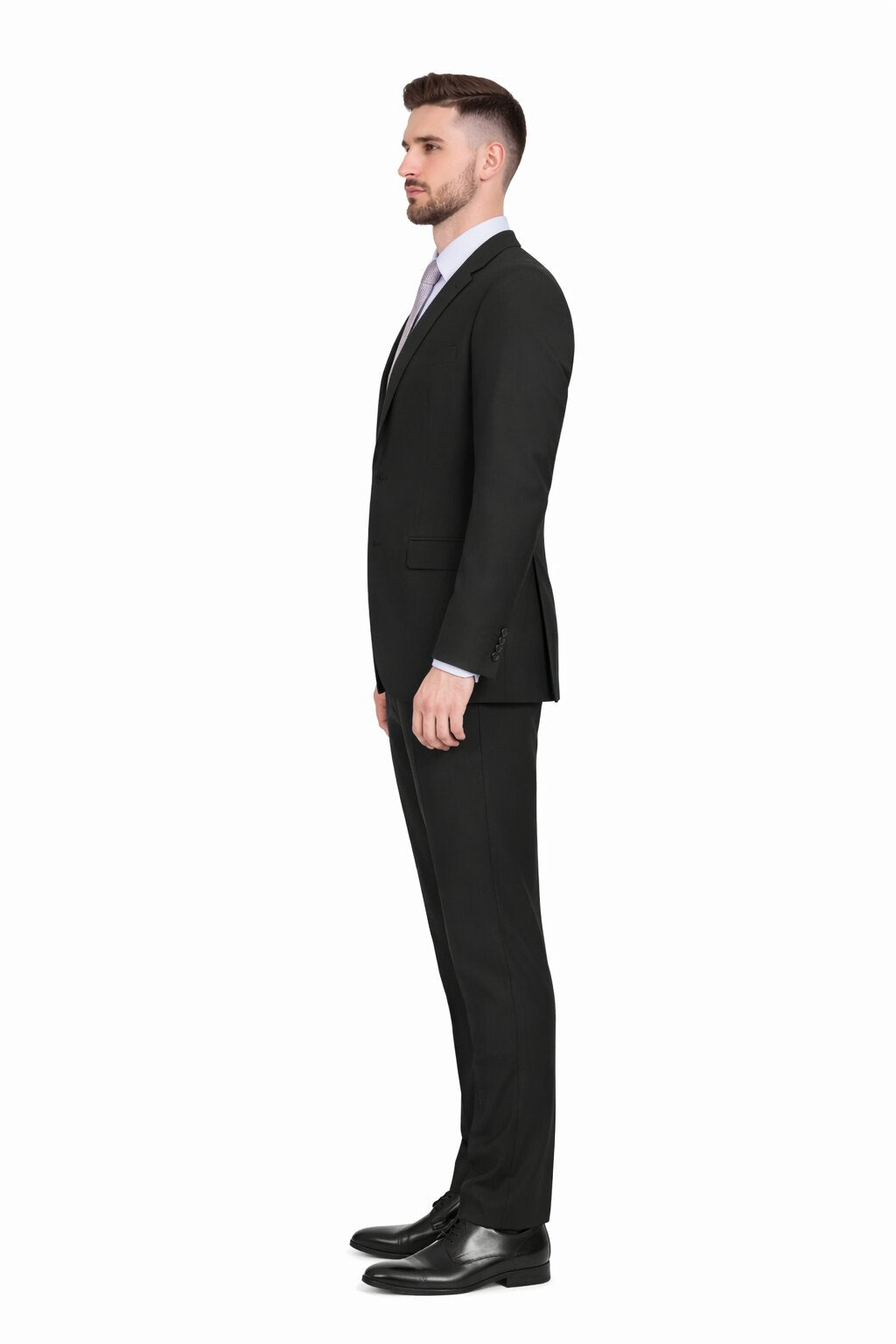 Slim Fit Tiglio Wool Suit – Modern Tailored Two-Piece Formal Suit - 34 Short or Extra Small