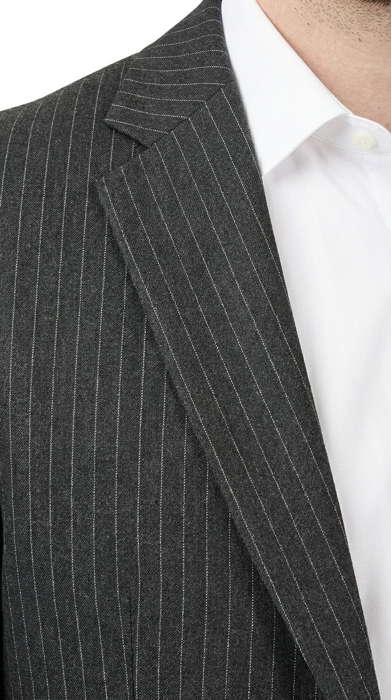 Mens Black Pinstripe Western Blazer – Classic Cowboy Style Jacket for Business, Formal and Smart Casual Wear - 34 Short