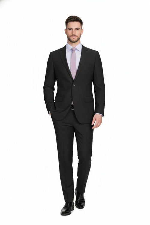 Slim Fit Tiglio Wool Suit Modern Tailored Two-Piece Formal Suit