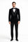 Men's Designer Vested Velvet Wedding & Prom Tuxed in Black