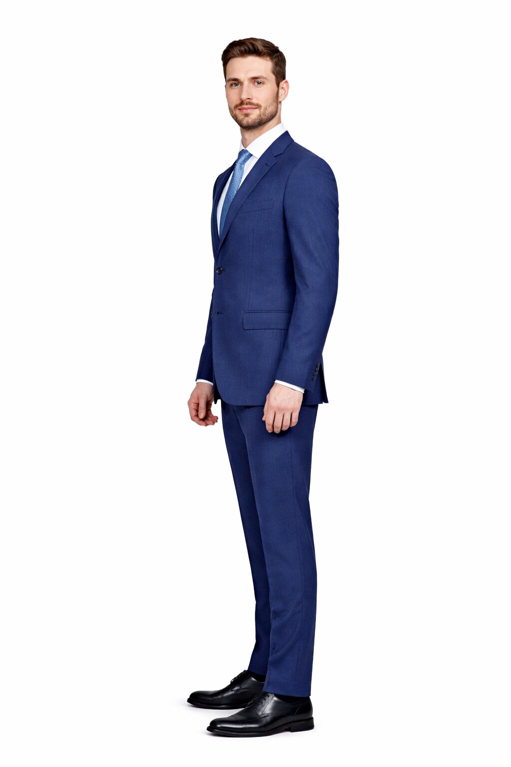 Slim Fit Tiglio Wool Suit – Modern Tailored Two-Piece Formal Suit - 34 Short or Extra Small