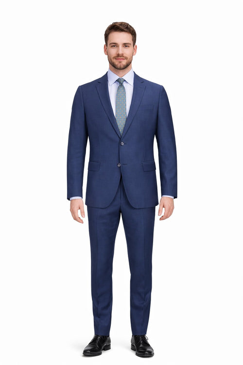 Slim Fit Tiglio Wool Suit Modern Tailored Two-Piece Formal Suit