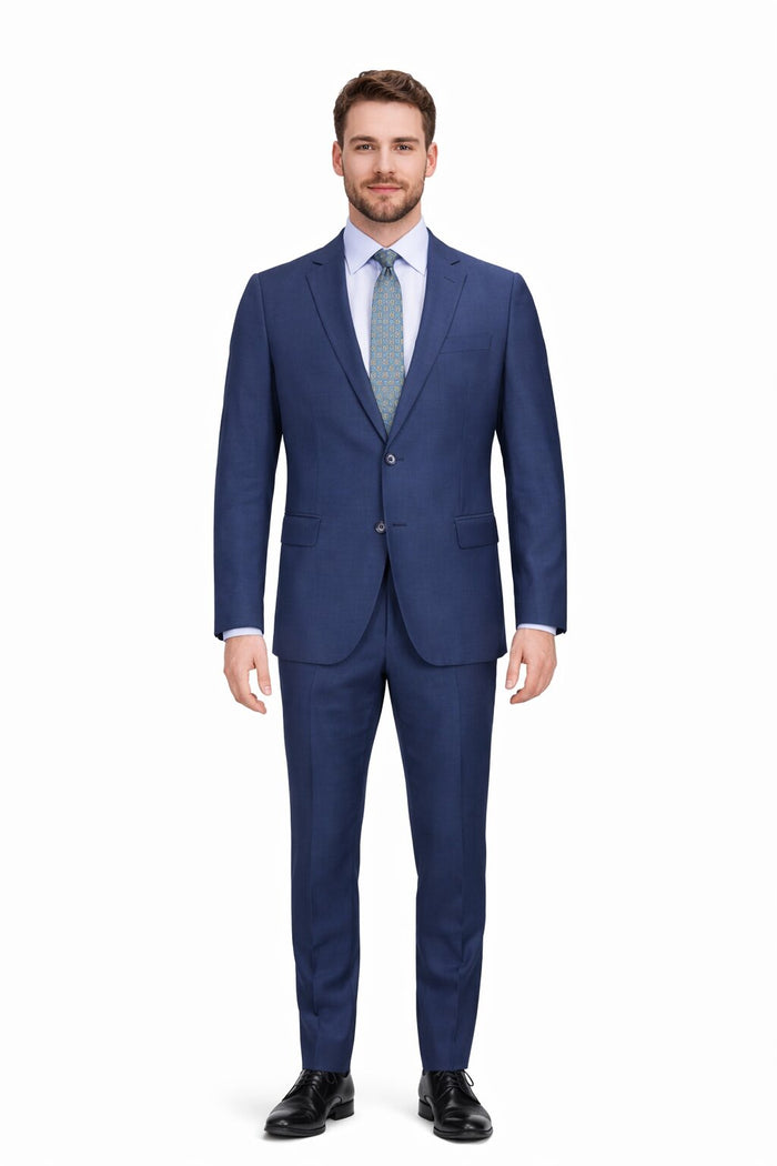 Slim Fit Tiglio Wool Suit Modern Tailored Two-Piece Formal Suit
